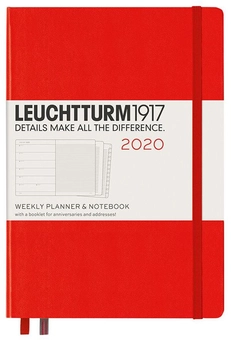 «Еженедельник с заметками Leuchtturm1917 2020 Красный (359881)», бренда Leuchtturm1917 - фото №1 - миниатюра