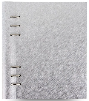  «Органайзер Filofax Clipbook A5 Saffiano Metallic Silver (145004)», бренда Filofax - фото №1 - миниатюра