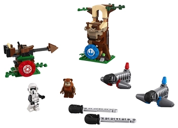  «Конструктор LEGO Star Wars Напад на планету Ендор 193 деталі (75238)», бренду LEGO - фото №2 - мініатюра