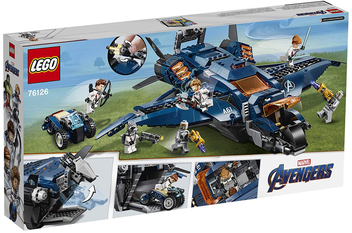 «Конструктор LEGO Super Heroes Marvel Модернізований квінджет Месників 838 деталей (76126)», бренду LEGO - фото №4 - мініатюра
