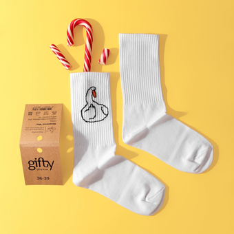  «Шкарпетки Gifty з Гусем Фак 40-44 р. (AA-0120667)», бренда Gifty - фото №3 - миниатюра