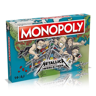  «Настільна гра Winning Moves Metallica Monopoly (WM01868-EN1-6)», бренда Winning Moves - фото №1 - миниатюра