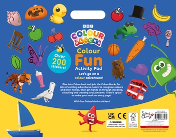 Бумажная книга «Colourblocks Colour Fun Mini Activity Pad», автор Колорблокс - фото №2 - миниатюра