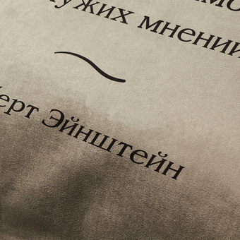 «Подушка Pillow you з цитатою Ейнштейна (PY016)», бренду Pillow you - фото №3 - мініатюра