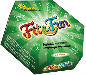  «Настольная игра Thinkers Fit and Fun 4-6 лет (204011)», бренда Thinkers - фото №1 - миниатюра