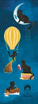 «Закладка для книги «Ніч у Києві. Андріївський узвіз» (ЛК000000016)», бренда Люцинка - фото №2 - миниатюра