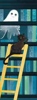  «Закладка для книги «Привиди та Кошеня. В бібліотеці» (ЛК000000156)», бренду Люцинка - фото №1 - мініатюра