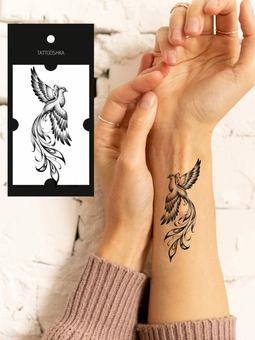 «Тимчасове тату Tattooshka Фенікс (L-14)», бренда Tattooshka - фото №3 - миниатюра