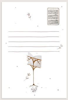 «Листівка PollyArt З музикою в серці Флейта (PostCard-007)», бренда PollyArt - фото №2 - миниатюра