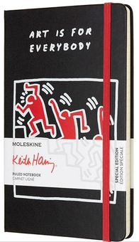  «Блокнот Moleskine Keith Haring черный (LEKH01QP060)», бренда Moleskine - фото №1 - миниатюра