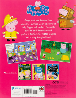 Бумажная книга «Peppa Dress-Up Sticker Book» - фото №2 - миниатюра