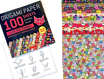 Бумажная книга «Origami Paper. 100 sheets. Cat Patterns. 15 cm» - фото №2 - миниатюра