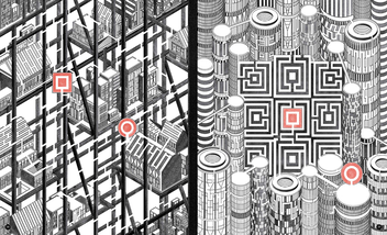 Бумажная книга «Extreme Labyrinths - Cityscapes: 50 mazes to get lost in», автор Томас Рэдклифф - фото №4 - миниатюра