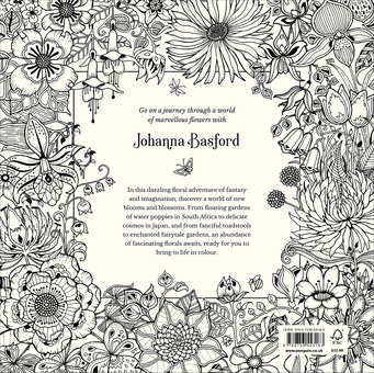 Бумажная книга «World of Flowers: A Colouring Book and Floral Adventure», автор Джоанна Басфорд - фото №2 - миниатюра