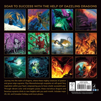 Бумажная книга «Llewellyn's 2021 Dragon Calendar», автор Пия Ванначайвонг - фото №2 - миниатюра