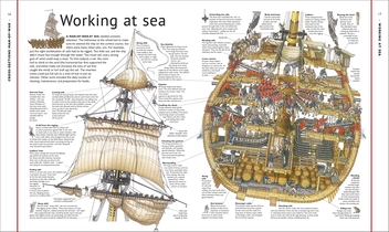 Бумажная книга «Stephen Biesty's Cross-Sections Man-of-War», автор Ричард Платт - фото №7 - миниатюра