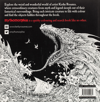 Паперова книга «Mythomorphia. An Extreme Colouring and Search Challenge», автор Кербі Розанес - фото №2 - мініатюра