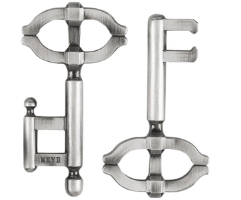  «Металлическая головоломка Hanayama Huzzle  2 Ключи-2 (515012)», бренда Hanayama - фото №3 - миниатюра