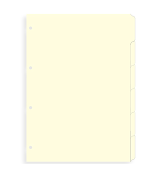  «Разделители универсальные Filofax А4 Cream 6 шт (291683)», бренда Filofax - фото №2 - миниатюра