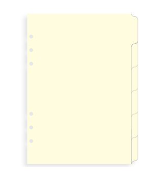«Роздільники універсальні Filofax Cream A5 6 секцій (341680)», бренду Filofax - фото №2 - мініатюра