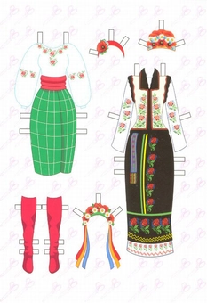 Бумажная книга «Україночка. Виріж та одягни» - фото №3 - миниатюра