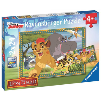  «Пазл Ravensburger 2х24 Дисней Путешествие по саванне (09104_1)», бренда Ravensburger - фото №2 - миниатюра