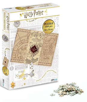  «Пазл Harry Potter Marauder's Map 1000 деталей (ABYJDP002)», бренда Abysse - фото №3 - миниатюра