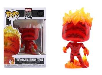 «Коллекционная фигурка Funko POP! Marvel 80th First Appearance Human Torch (FK42653)», бренда Funko Pop - фото №2 - миниатюра