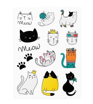 «Временные тату TATTon.me Cats mix», бренда TATTon.me - фото №3 - миниатюра