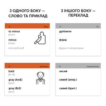 Бумажная книга «500 карток для вивчення англійської мови. В1.2 Intermediate» - фото №9 - миниатюра