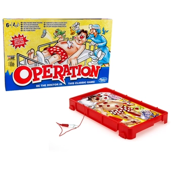  «Настольная игра Hasbro Операция обновленная (B2176)», брендов Hasbro, Family Game Night - фото №4 - миниатюра