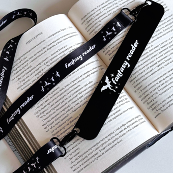 «Закладка з ремінцем «Fantasy reader black»», бренда BOOK BUDDY - фото №2 - миниатюра