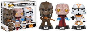 «Колекційна фігурка Funko POP! Star Wars Tarfful Unhooded Emperor Utapau Clone Trooper 3 шт (FK11825)», бренду Funko Pop - фото №2 - мініатюра