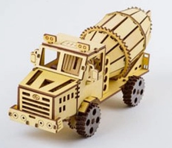  «Пазл 3D ekoGOODS Вантажівка КрАЗ Бетономішалка (19871995)», бренду ekoGOODS - фото №1 - мініатюра