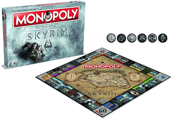  «Настольная игра Hasbro Monopoly Skyrim (5036905028721)», бренда Hasbro - фото №7 - миниатюра