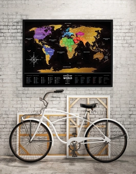  «Скретч-карта мира 1DEA.me Travel Map Black World (BW)», бренда 1DEA.me - фото №10 - миниатюра