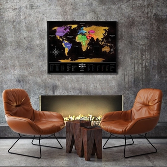  «Скретч-карта мира 1DEA.me Travel Map Black World (BW)», бренда 1DEA.me - фото №14 - миниатюра