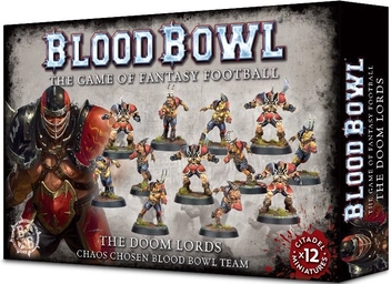  «Набор миниатюр Games Workshop Blood Bowl: the Doom Lords (99120901001)», бренда Games Workshop - фото №1 - миниатюра