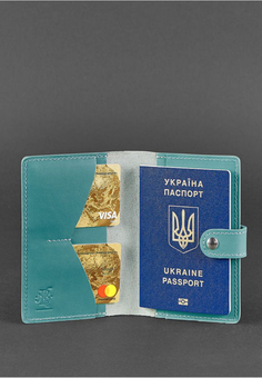«Обложка для паспорта BlankNote 3.0 Тиффани (BN-OP-3-tiffany)», бренда BlankNote - фото №6 - миниатюра