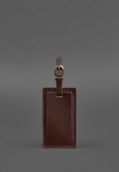  «Шкіряна бирка для багажу BlankNote 3.0 Бордова Краст (BN-TAG-3-vin)», brand BlankNote / BlankNote /  - фото №2 - миниатюра