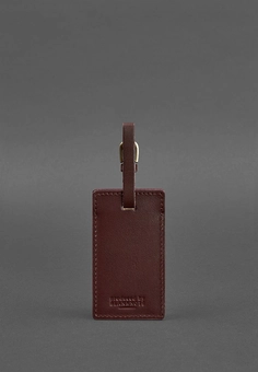  «Шкіряна бирка для багажу BlankNote 3.0 Бордова Краст (BN-TAG-3-vin)», brand BlankNote / BlankNote /  - фото №4 - миниатюра