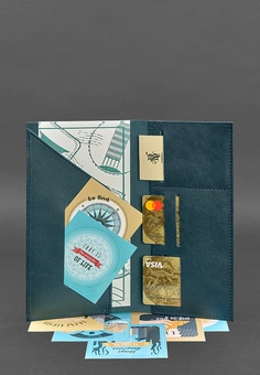 «Тревел-кейс BlankNote 3.1 Зелений Краст (BN-TK-3-1-malachite)», бренду BlankNote - фото №3 - мініатюра