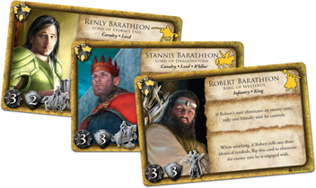  «Настольная игра FFG Battles of Westeros: House Baratheon Army Expansion (13143)», бренда Fantasy Flight Games - фото №3 - миниатюра