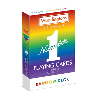  «Гральні карти Winning Moves Rainbow Waddingtons Number 1 (WM00756-EN1-12)», бренда Winning Moves - фото №1 - миниатюра