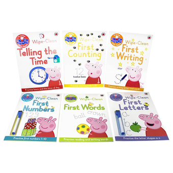 Паперова книга «Peppa Pig. Wipe Clean Collection (6-book pack)» - фото №2 - мініатюра