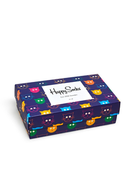  «Носки Happy Socks Cats 3-Pack Gift Box 3 пары 36-40 р (SXMJA08-0100)», бренда Happy Socks - фото №2 - миниатюра