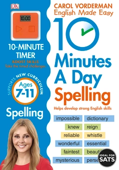 Паперова книга «10 Minutes A Day Spelling Ages 7-11 Key Stage 2», автор Керол Вордерман - фото №1 - мініатюра