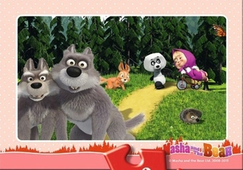  «Пазл 4 в 1 Маша и медведь Ravensburger (07028R) », бренда Ravensburger - фото №5 - миниатюра