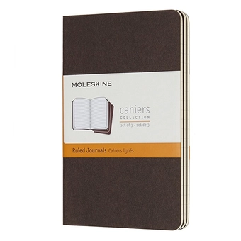  «Блокнот карманный Moleskine Cahier коричневый 3 шт (CH011P2)», бренда Moleskine - фото №2 - миниатюра