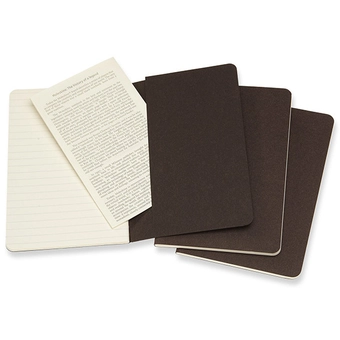  «Блокнот карманный Moleskine Cahier коричневый 3 шт (CH011P2)», бренда Moleskine - фото №5 - миниатюра